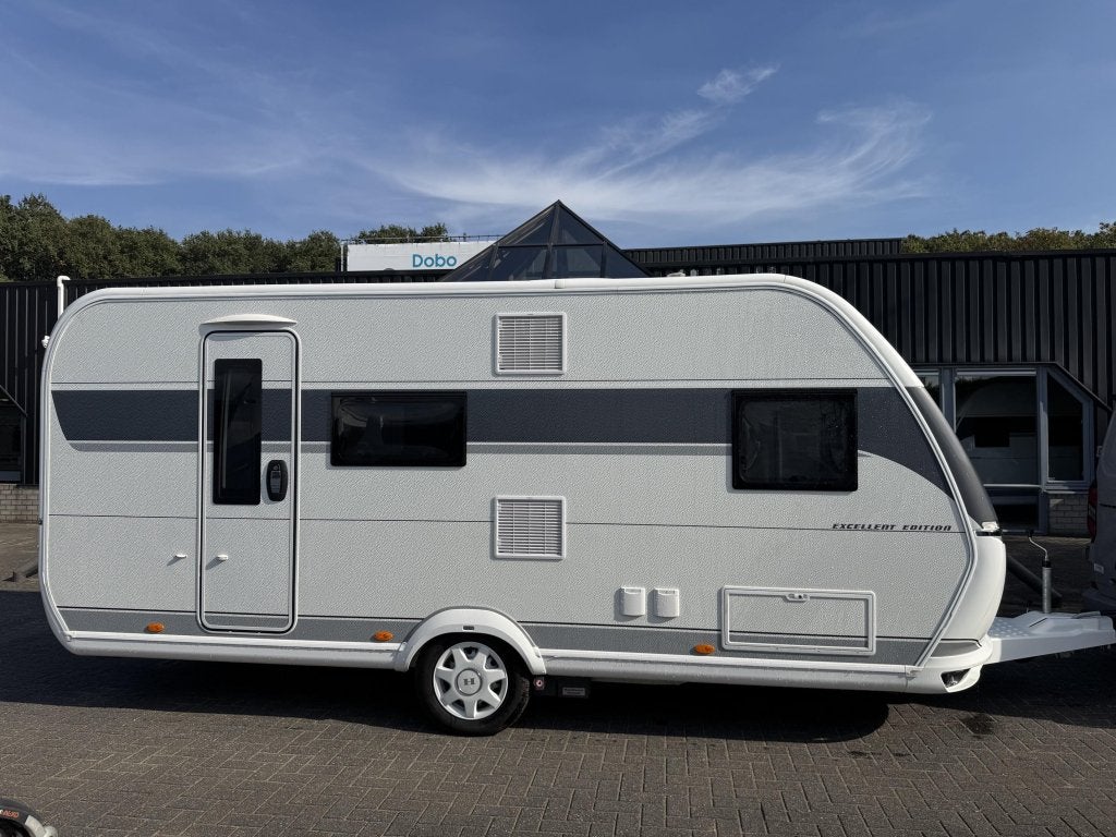 Hobby Excellent Edition 490 KMF 2024 | Mover | Airco | Tent, Hobby, Bedrijf, Dwarsbed, 4 tot 5 meter