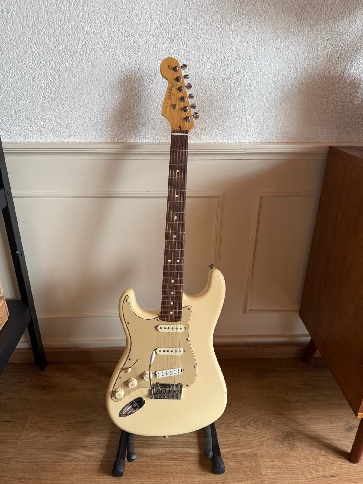 Fender American Standard Strat Linkshandige / Left Handed, Ophalen, Zo goed als nieuw, Solid body, Fender