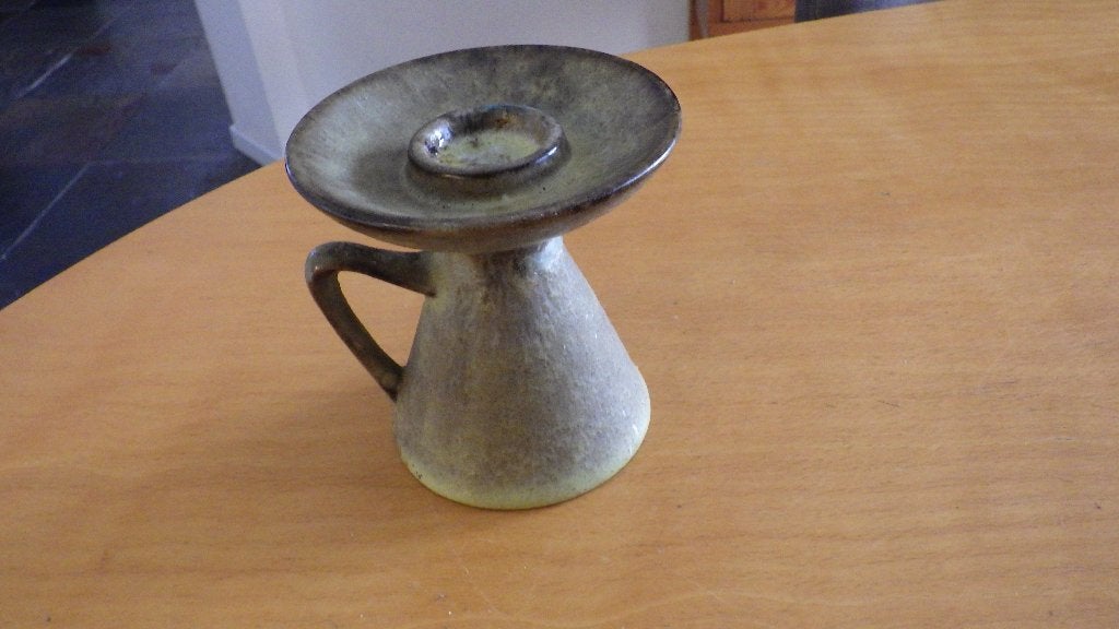 mooie oorvaas van  ceramano keramiek, Ophalen of Verzenden, Gebruikt, Overige kleuren, Steen/keramiek