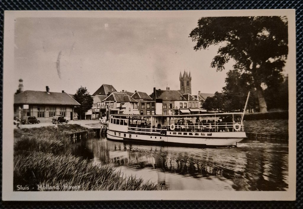 Sluis Holland Haven, Ophalen of Verzenden, 1920 tot 1940, Gelopen, Zeeland