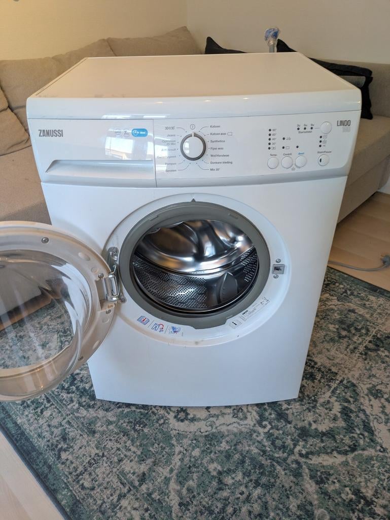 Zanussi Lindo 100 Wasmachine - Gebruikt, Ophalen, Gebruikt, 85 tot 90 cm, 1200 tot 1600 toeren