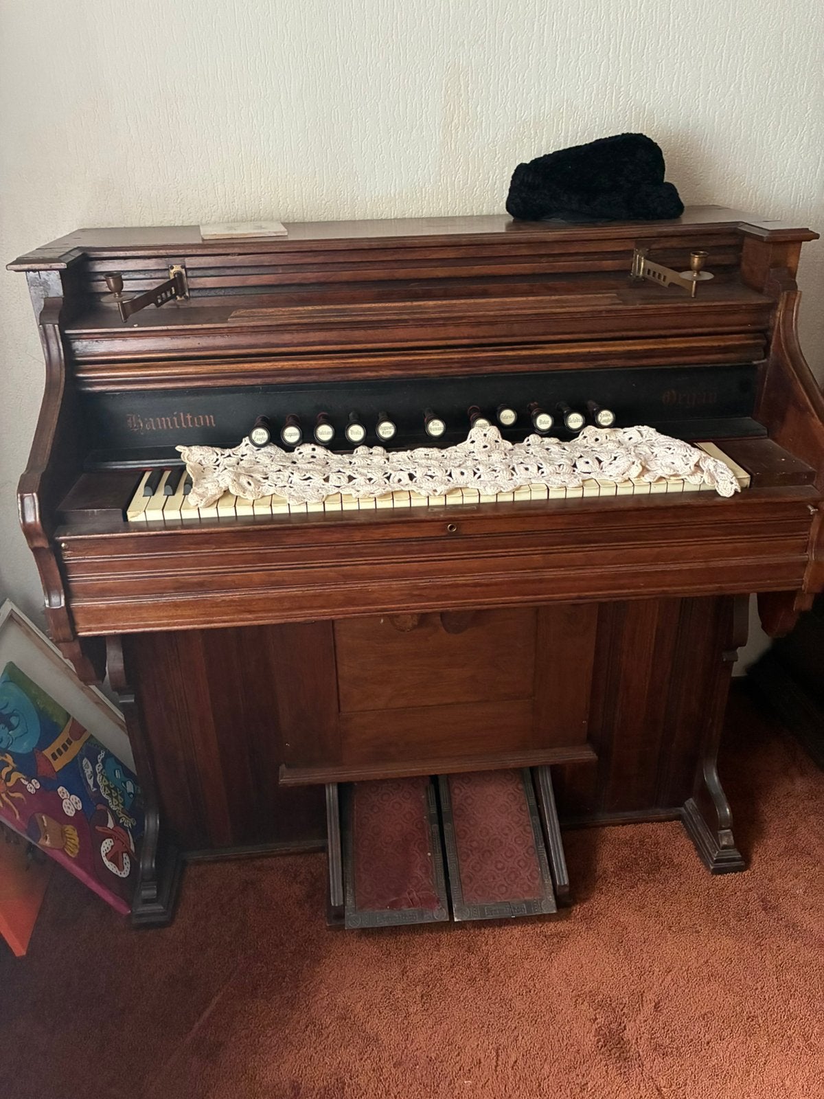 Hamilton Orgel, Ophalen, Gebruikt, 1 klavier, Harmonium