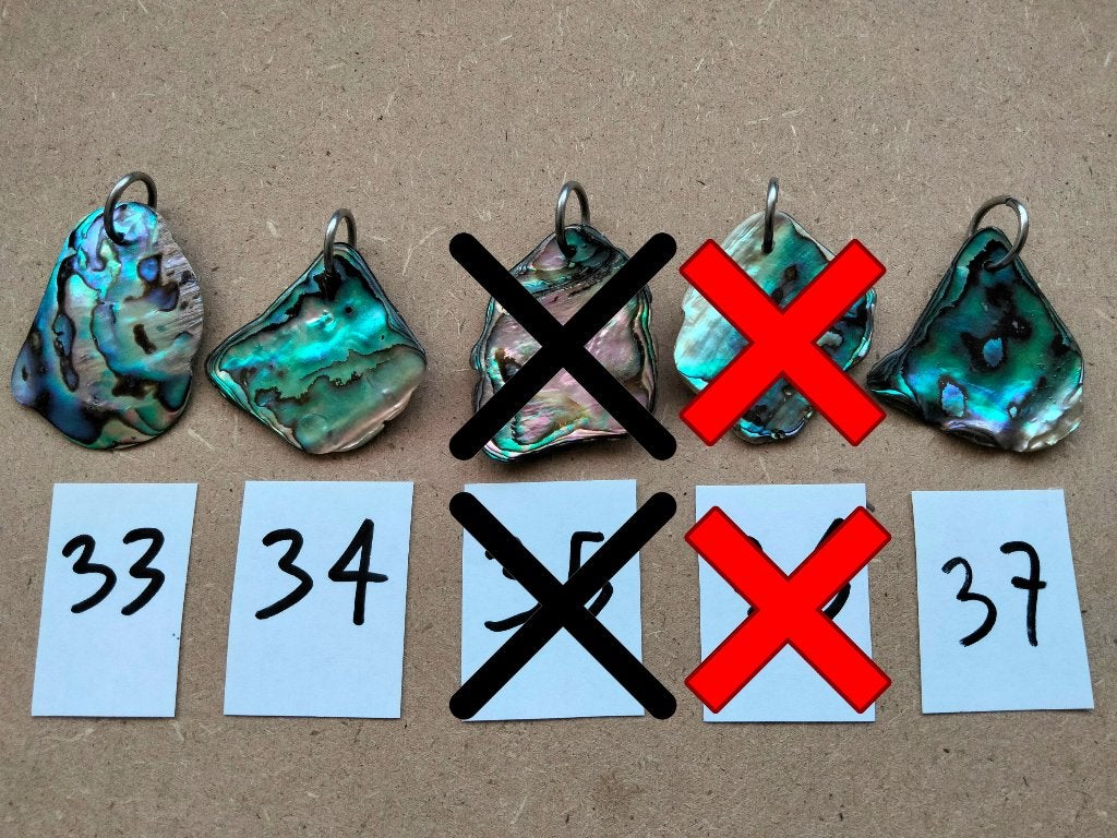 abalone hangers deel 9, Ophalen, Overige kleuren, Overige materialen