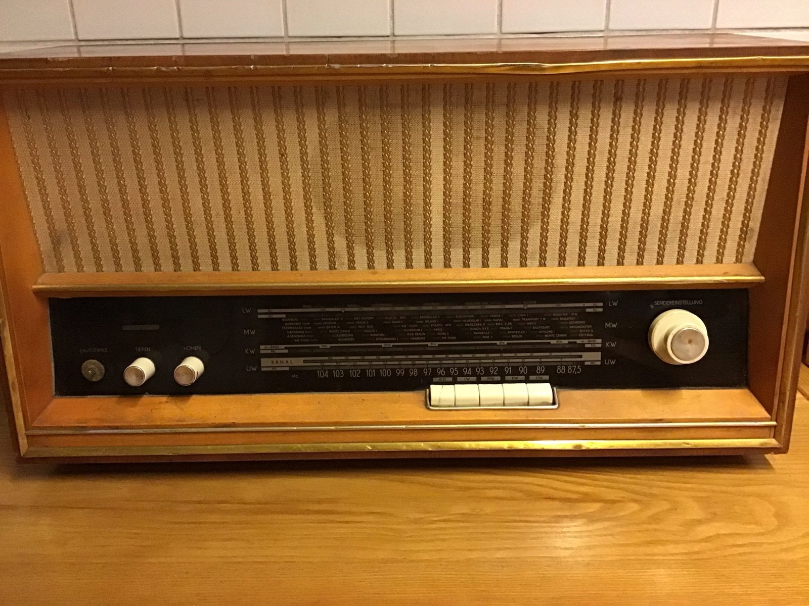 Vintage Radio Weimar 5340 C - VEB Funkmechanik, Ophalen of Verzenden, Gebruikt, Radio