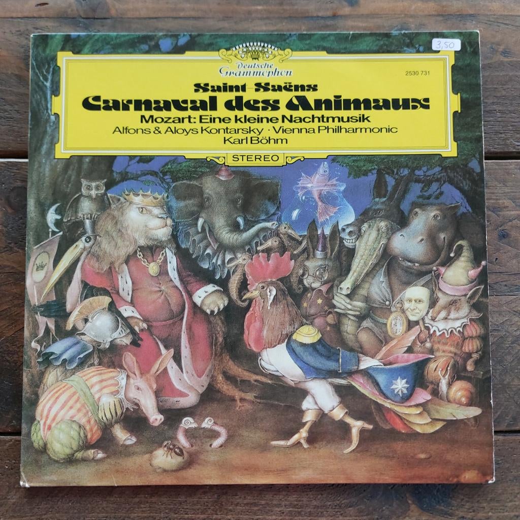 Vinyl Camille Saint-Saëns: Carnaval des Animaux, Cd's en Dvd's, Ophalen of Verzenden, Zo goed als nieuw, Romantiek, 12 inch