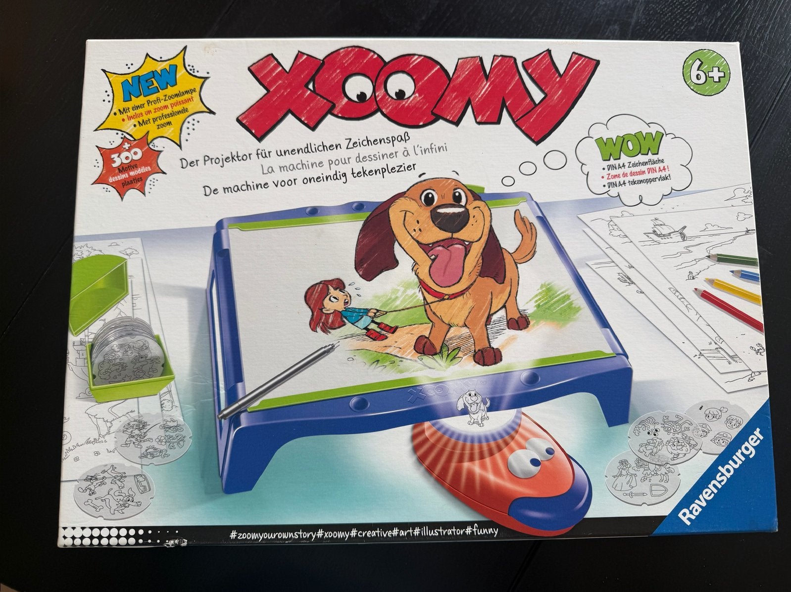Ravensburger Xoomy tekenmachine / tekenprojector 6+, Ophalen of Verzenden, Zo goed als nieuw, Knutselen, Met licht