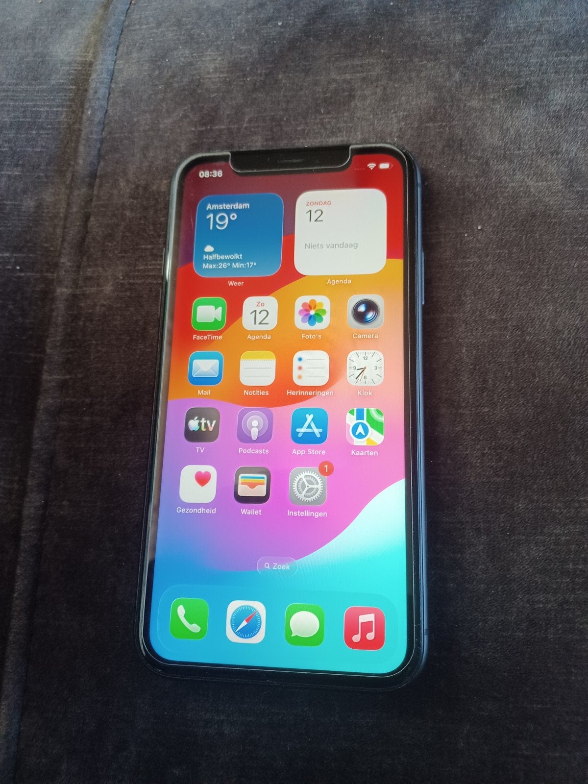 iPhone 11 met 64GB, Telecommunicatie, Mobiele telefoons | Apple iPhone, Gebruikt, Zwart, 64 GB, Zonder simlock