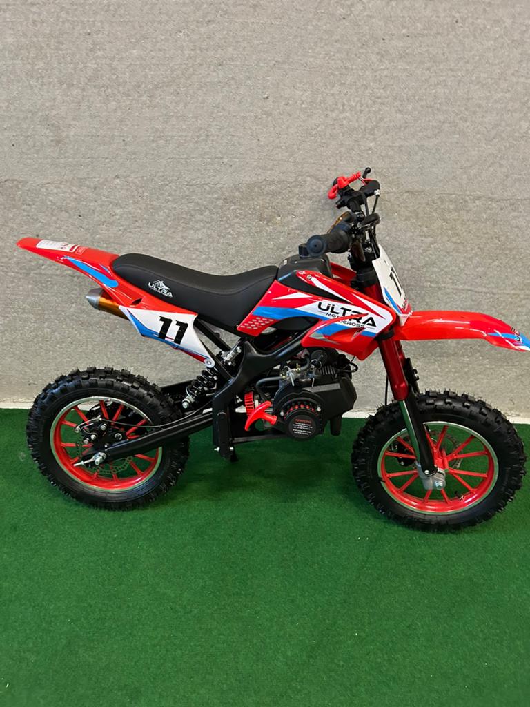 Nieuwe Ultra 49CC benzine mini kinder crossmotoren/automaat, Fietsen en Brommers, Minibikes, Midibikes en Pitbikes, Ophalen, Nieuw