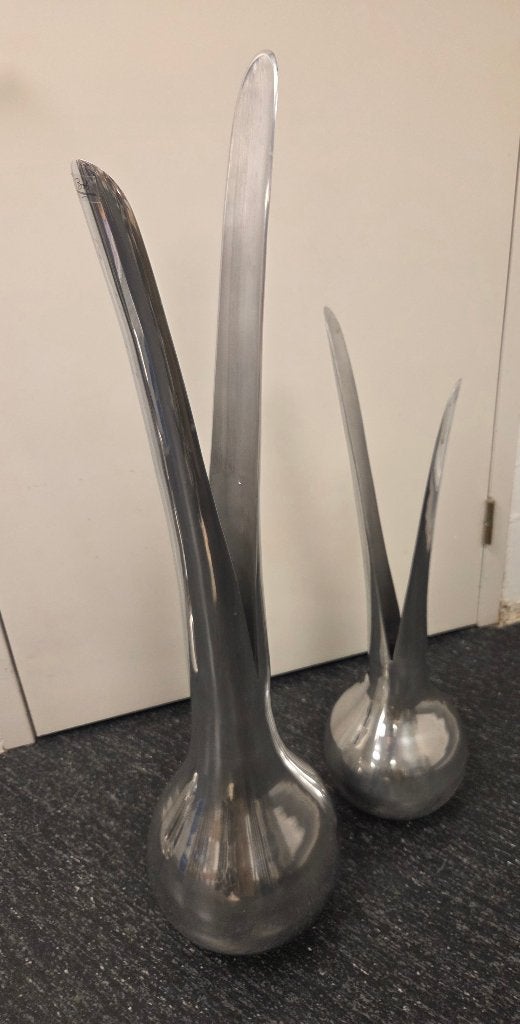 Bob aluminium vazen, Ophalen, Overige materialen, Gebruikt, 120 cm
