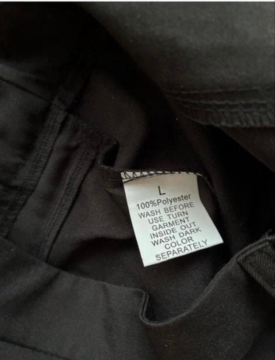 Zwarte Dames Pantalon Maat L met Schuine Sluiting, Zwart, Maat 42/44 (L), Ophalen of Verzenden, Zo goed als nieuw