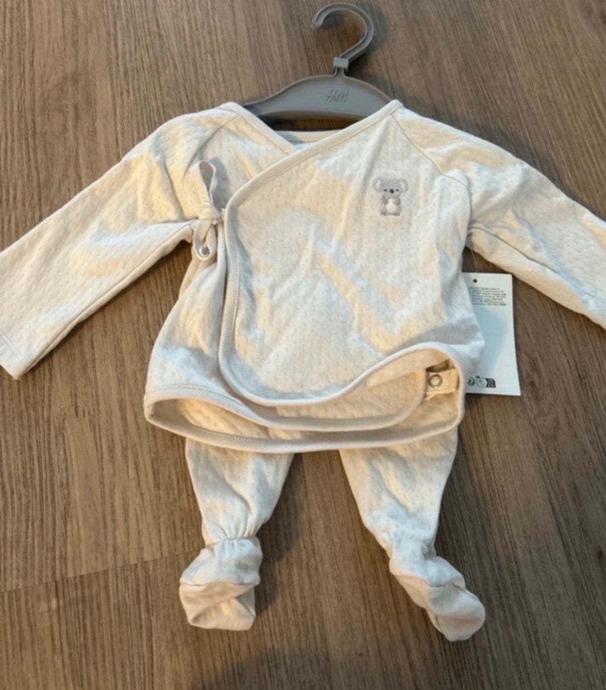 H&M Koala Overlag Romper en Broekje Set Maat 56, Ophalen of Verzenden, Nieuw, Jongetje of Meisje, Setje