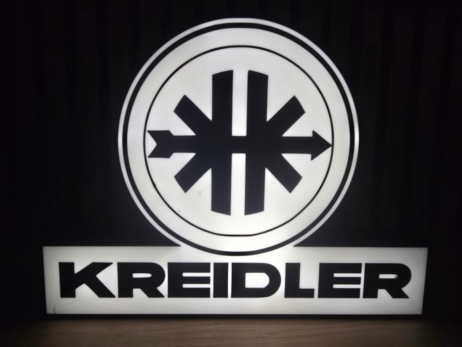 Kreidler Verlicht Reclamebord - Uniek Decoratiestuk, Ophalen of Verzenden