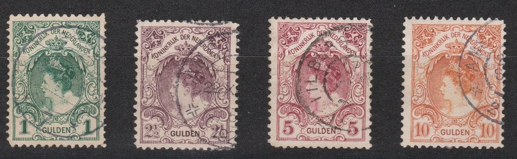 Klassiek Nederland NVPHnrs 77/80 gest, Ophalen of Verzenden, T/m 1940, Gestempeld