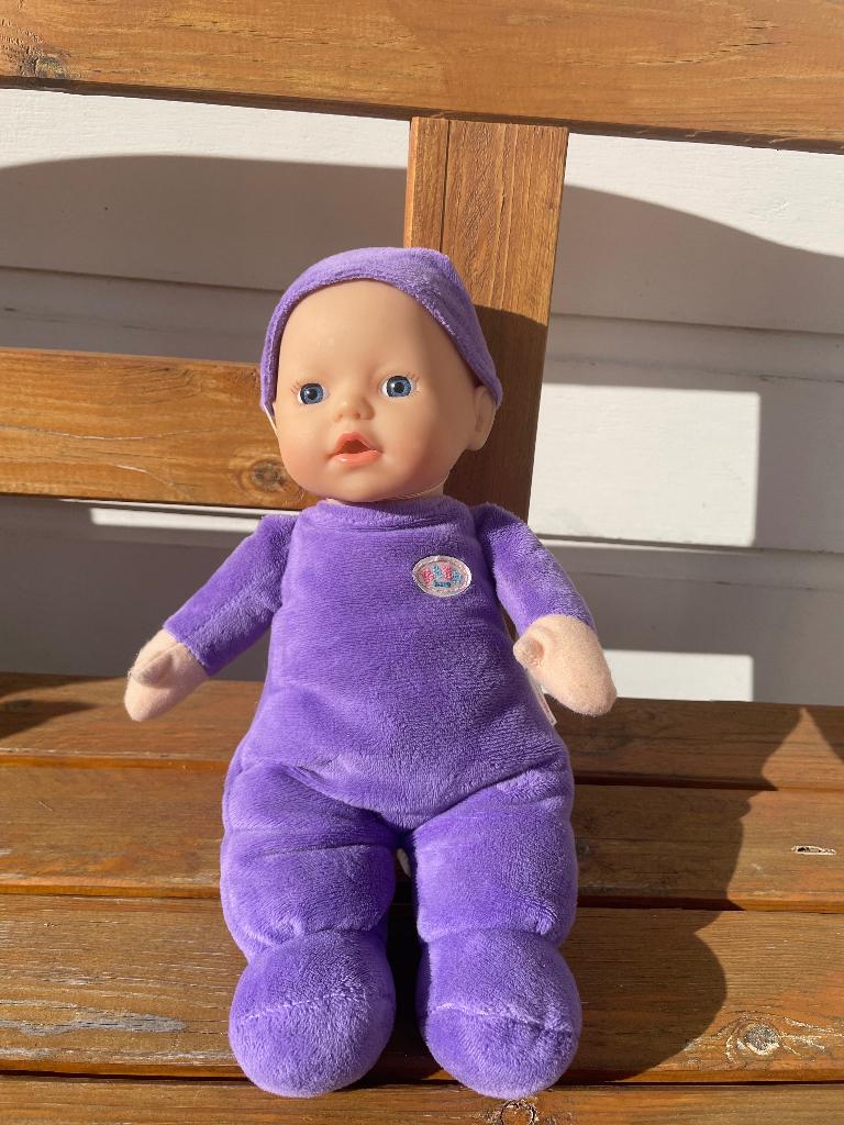 Baby Born Zapf creation first love pop paars | 30 cm, Ophalen of Verzenden, Babypop