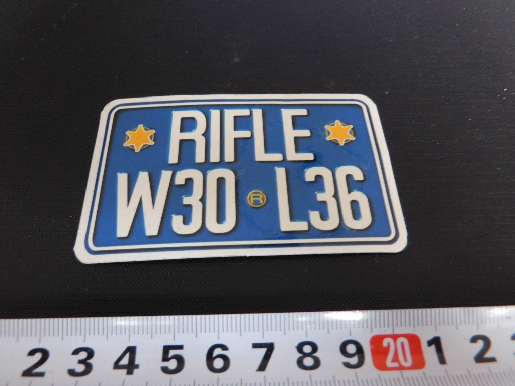 sticker RIFLE W30 L36  *, Ophalen, Zo goed als nieuw