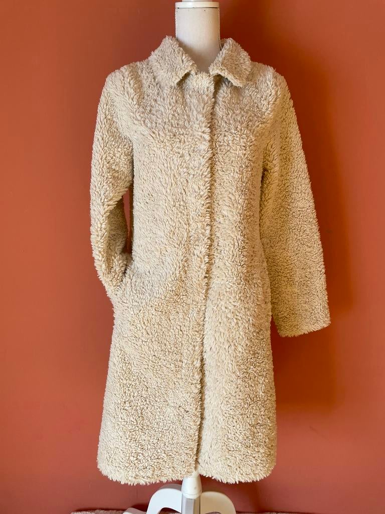 G-Maxx creme kleurige teddy jas maat 36/38, Verzenden, Zo goed als nieuw, Maat 36 (S), Beige