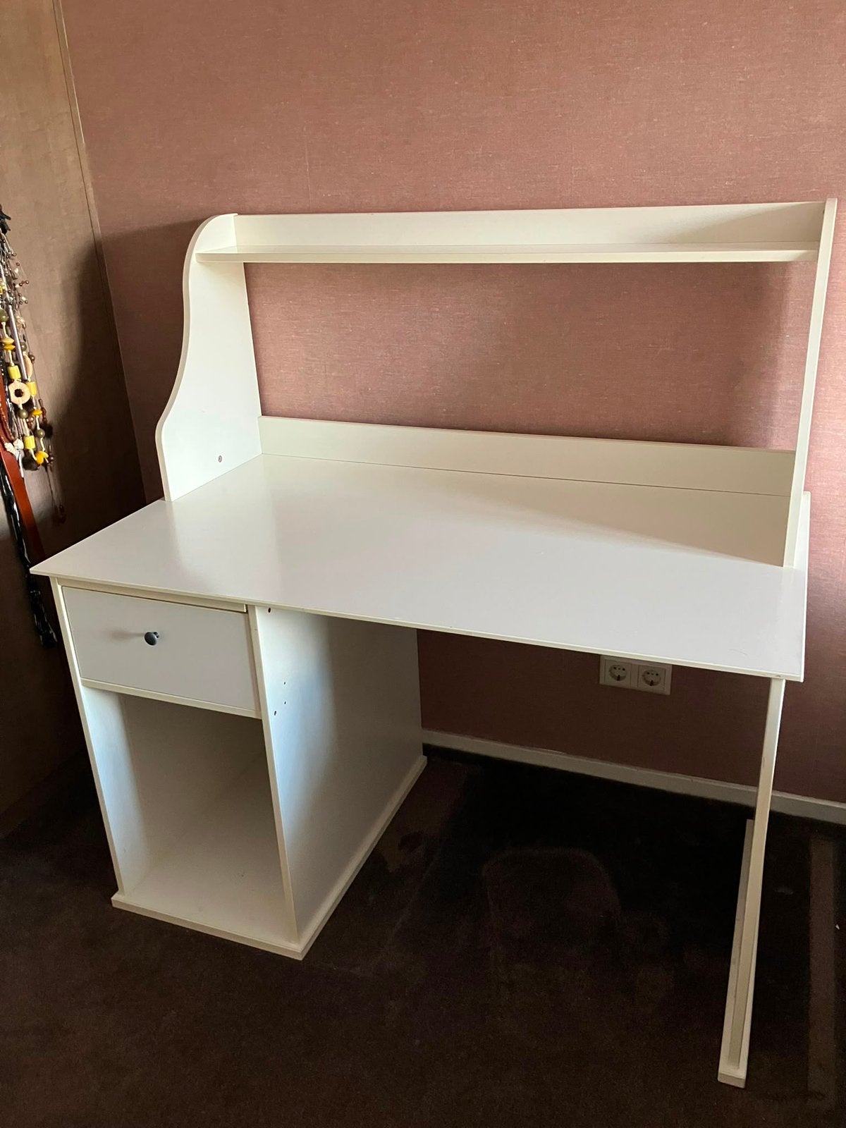 Wit bureau, Huis en Inrichting, Ophalen, Gebruikt, 120 cm, Wit