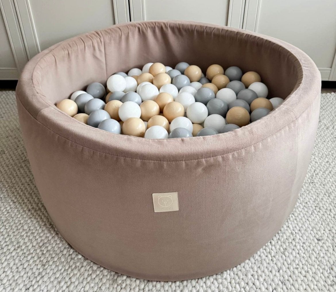 Misioo Ballenbak Beige met Witte, Grijze en Beige Ballen, Ophalen, Zo goed als nieuw, Overige typen