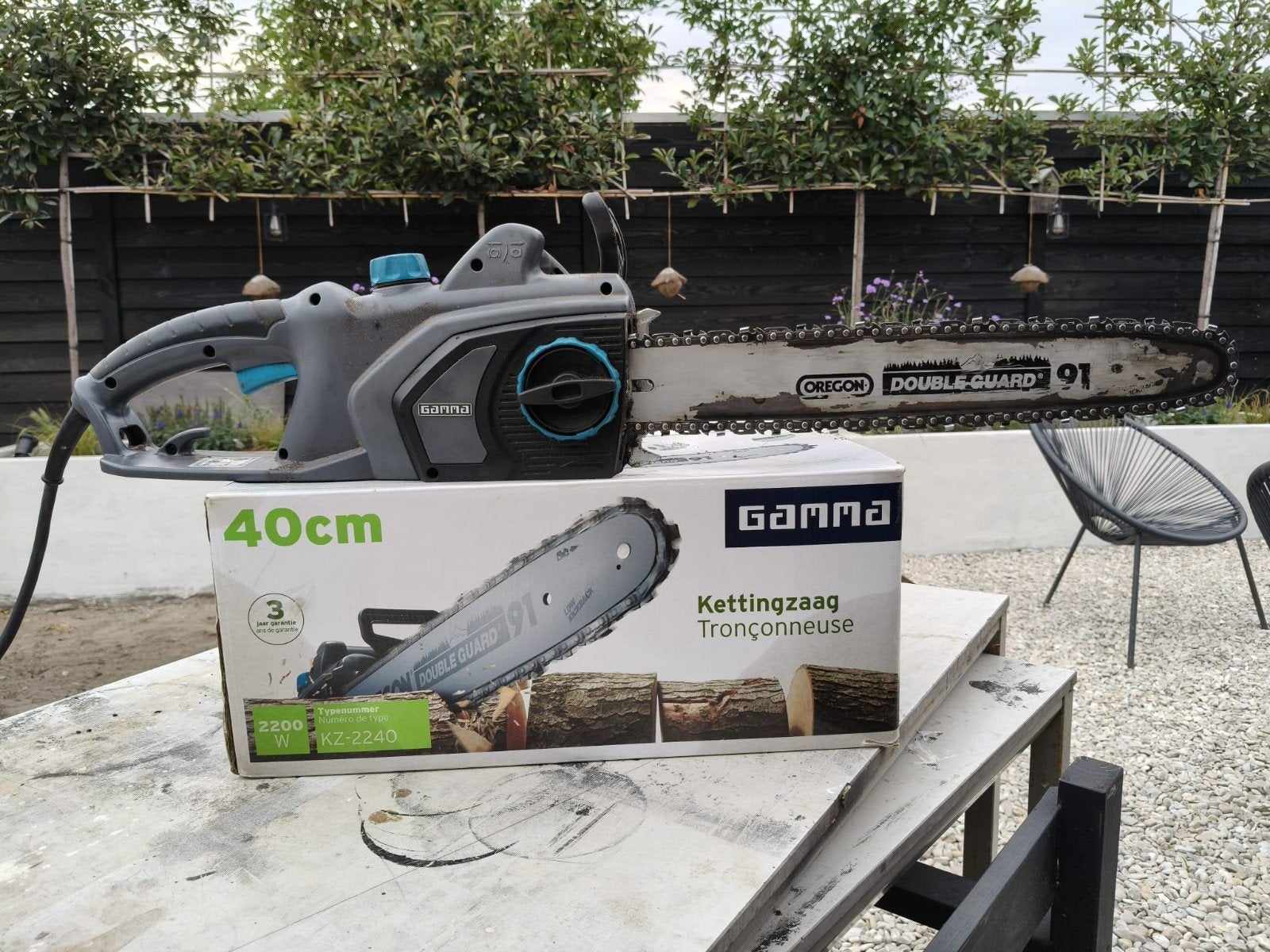 Gamma kettingzaag 40 cm - 2200W, Ophalen