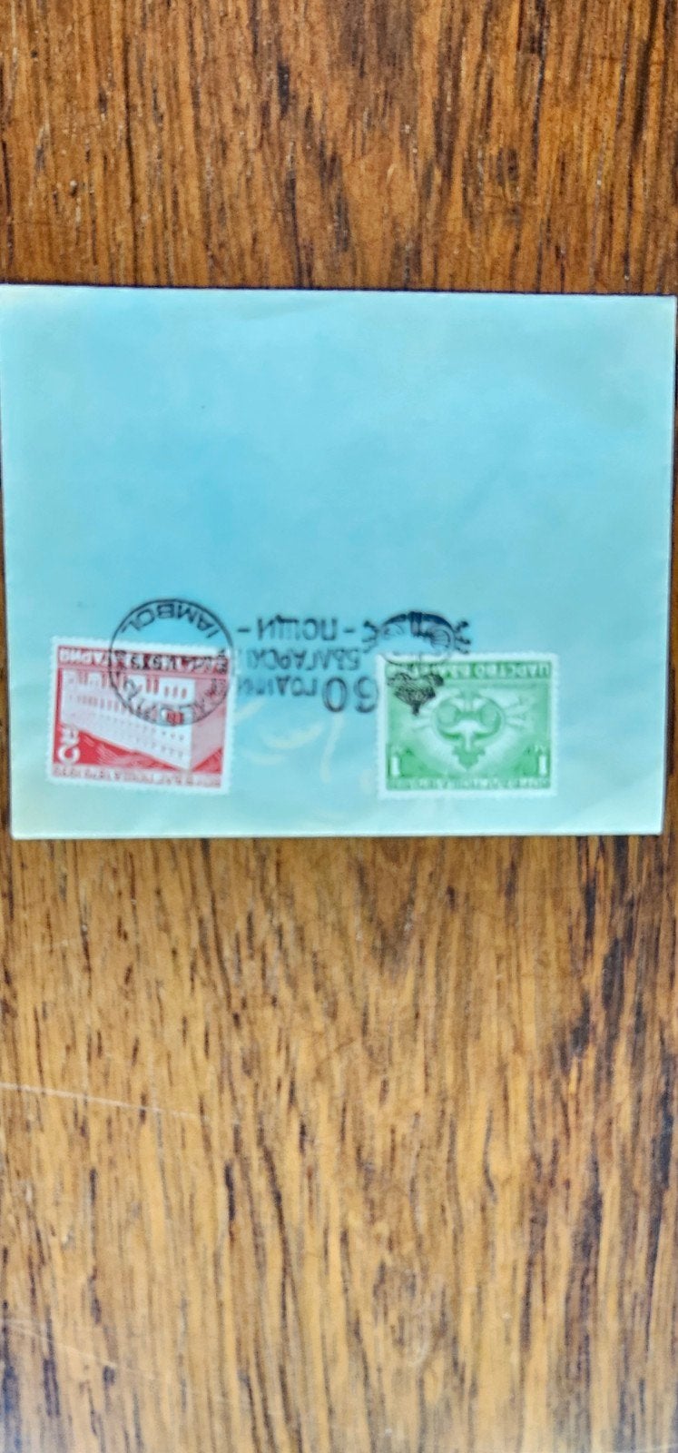 Vintage Bulgaarse envelop met postzegels, Postzegels en Munten, Verzenden, Envelop