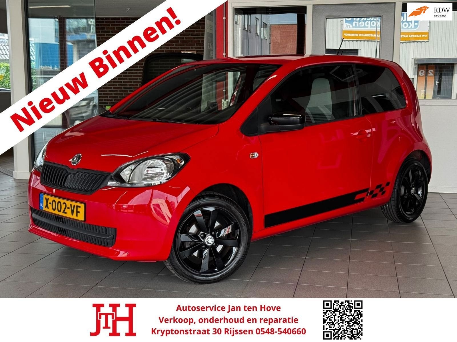 Skoda Citigo 1.0 Greentech Active Pro SPORT*Airco*Navigatie*, Auto's, Voorwielaandrijving, Euro 5, Stof, Gebruikt