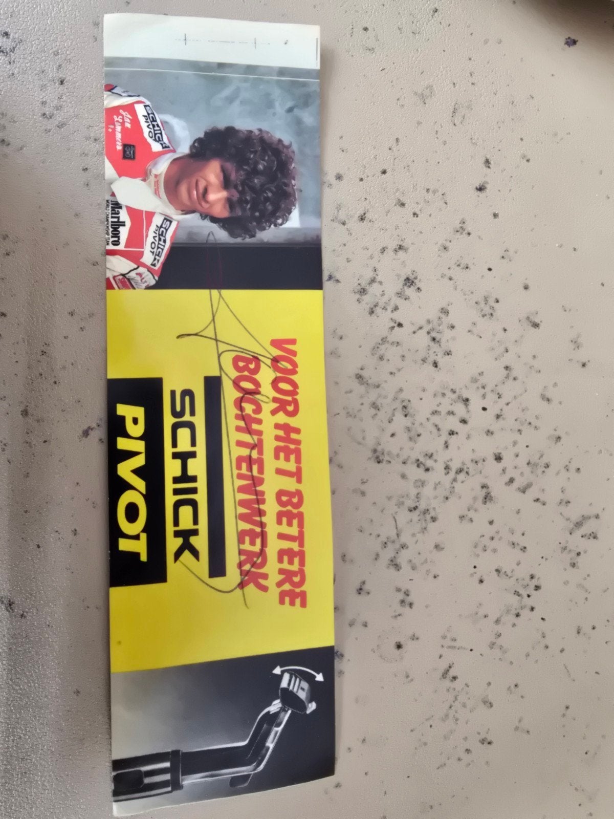 Sticker jan lammers F 1 met handtekening, Verzamelen, Ophalen of Verzenden, Zo goed als nieuw