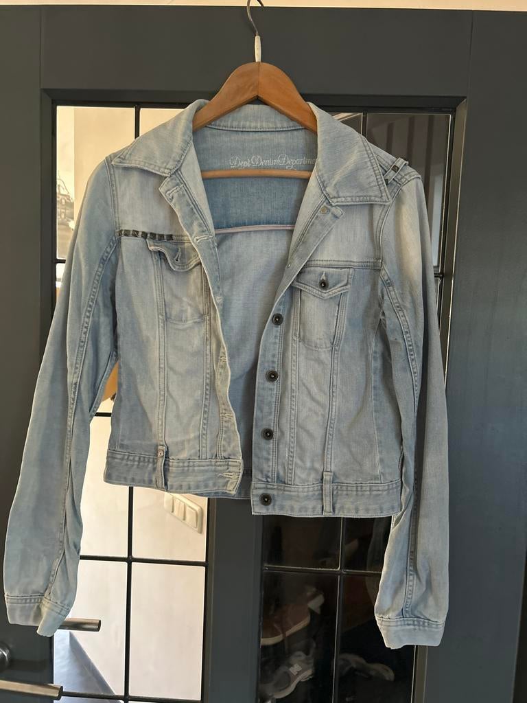 Dames spijkerjasje Dept Denim Department maat M, Ophalen of Verzenden, Gedragen, Maat 38/40 (M), Blauw