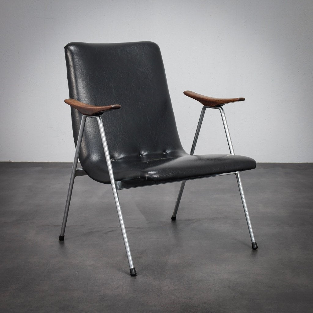Mid-Century Lounge Fauteuil Jaren 60, Huis en Inrichting, Fauteuils, Ophalen, Gebruikt, Minder dan 75 cm, Vintage