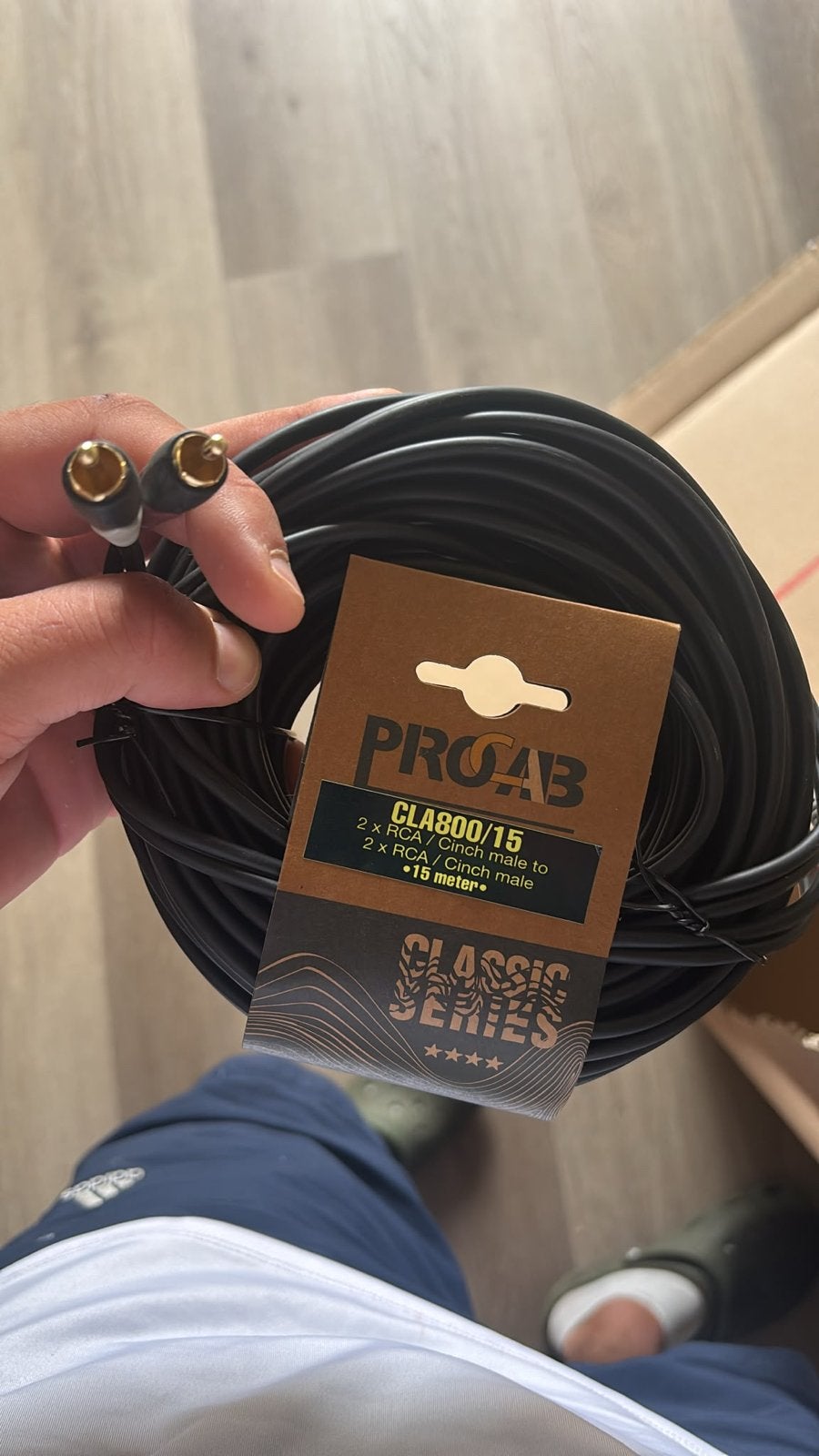 RCA (tulp) kabel 15 meter - ProCab Classic Series, Ophalen, Nieuw, 10 meter of meer, Interlink-kabel