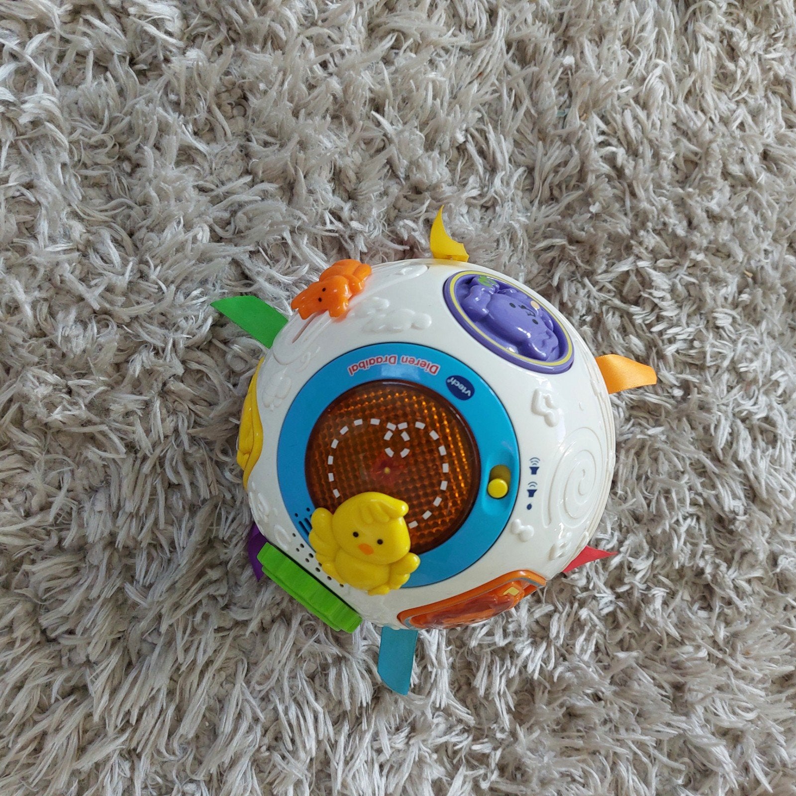 VTech Dieren Draaibal - Interactief Babyspeelgoed, Ophalen of Verzenden, Gebruikt, Overige typen, Met licht