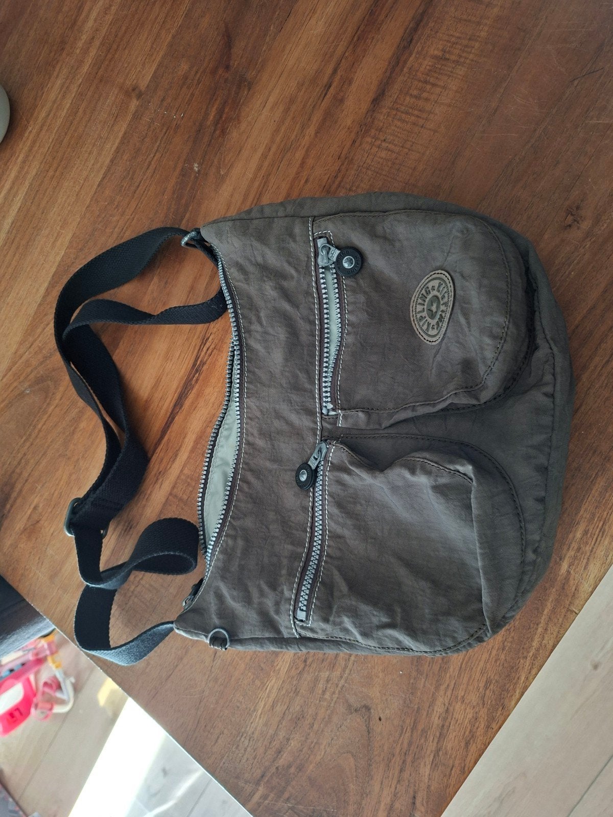 Kipling Schoudertas - Bruin/Grijs, Ophalen of Verzenden, Gebruikt, Bruin, Kipling