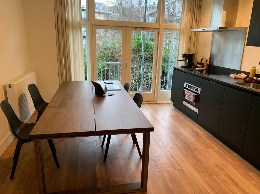 Ikea dining table MÖRBYLÅNGA, Ophalen, 200 cm of meer, 50 tot 100 cm, Zo goed als nieuw
