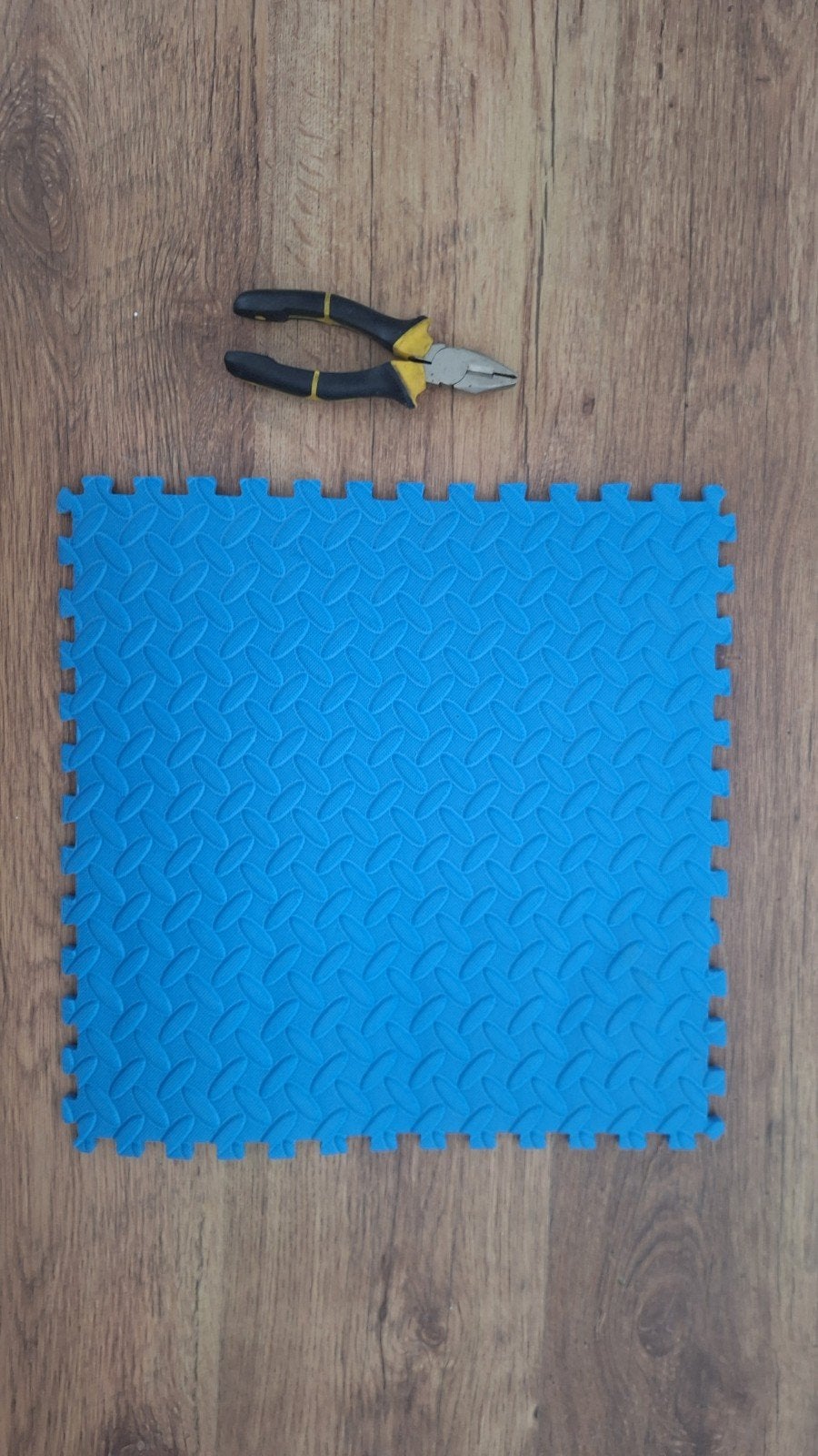 18 stuks Fitnessmatten / Puzzelmatten - Blauw, Sport en Fitness, Fitnessmaterialen, Ophalen, Gebruikt, Fitnessmat