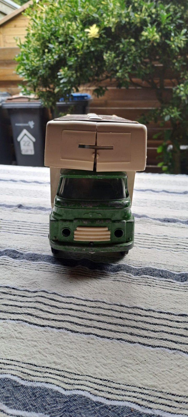 Tri-ang paarden transportwagen - Vintage speelgoed, Ophalen of Verzenden, Gebruikt