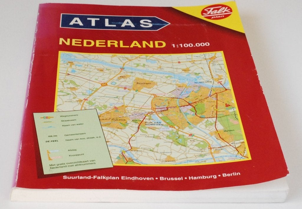 Falk Atlas Nederland 1:100.000 - Gedetailleerde Kaarten 1996, Overige atlassen, Verzenden, Falkplan, Zo goed als nieuw