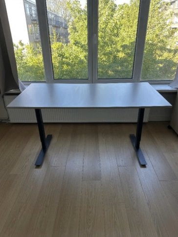 IKEA Desk, Ophalen, Zit-sta bureau, Hout, Zo goed als nieuw