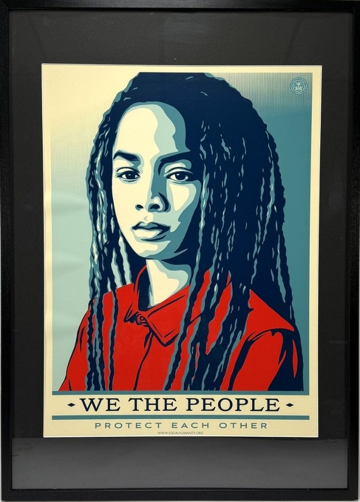 194. Grafiek, Shepard Fairey – "We The People", 2017, Antiek en Kunst, Kunst | Litho's en Zeefdrukken, Ophalen