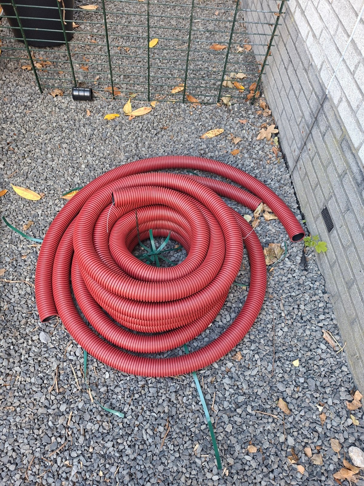 Mantelbuis 63mm - ongeveer 20 meter, Ophalen, Zo goed als nieuw, Kabel of Snoer