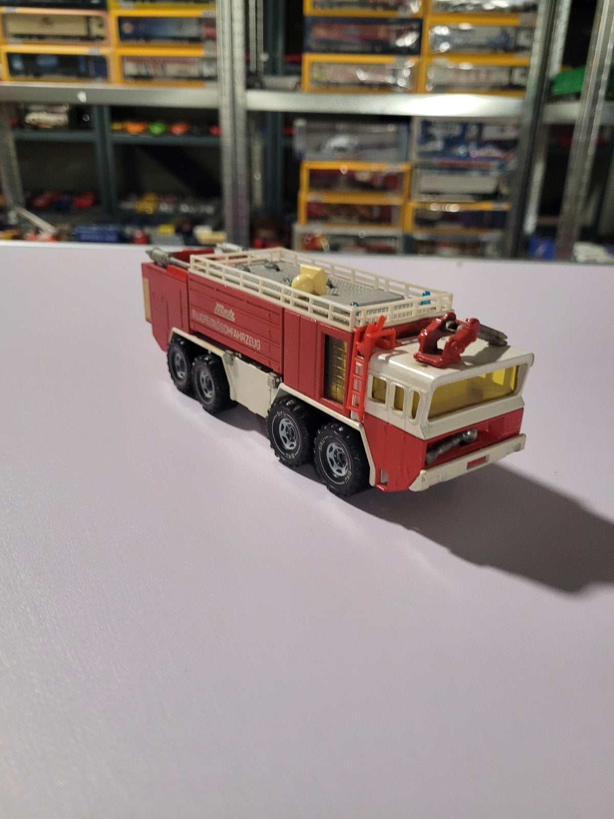 Brandweer craçhstanker, Matchbox, Mahtbox, Ophalen of Verzenden, Zo goed als nieuw