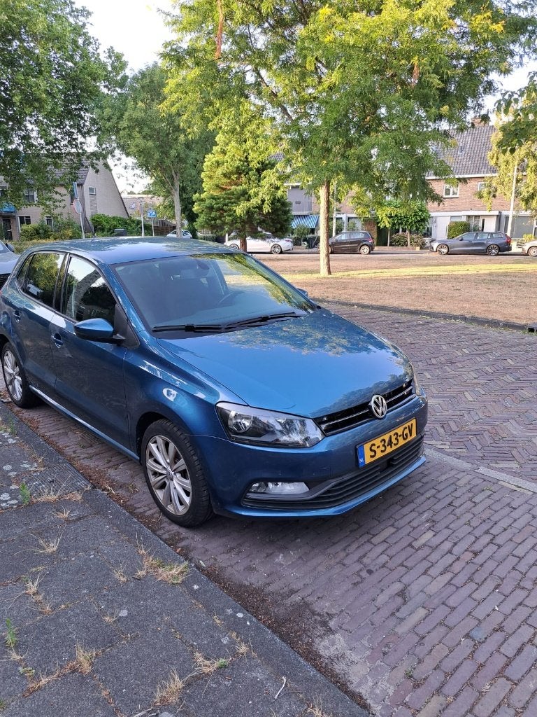Volkswagen Polo 1.2 TSI 66KW DSG 2017 Blauw, Auto's, 40 €/maand, 4 cilinders, Particulier, 1000 kg