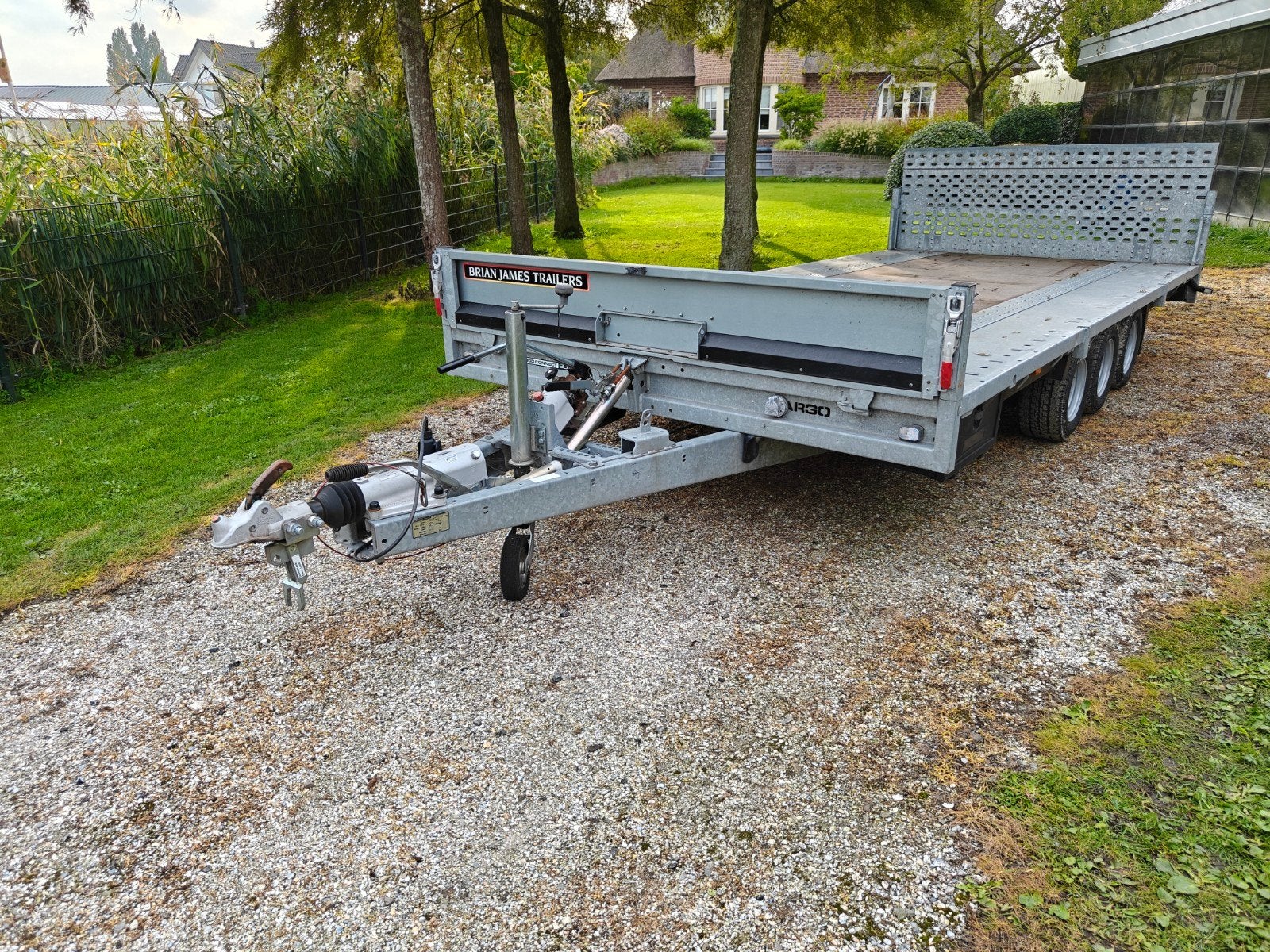 Brian James Kantelbare Machinetransporter 450cm, Ophalen, Gebruikt