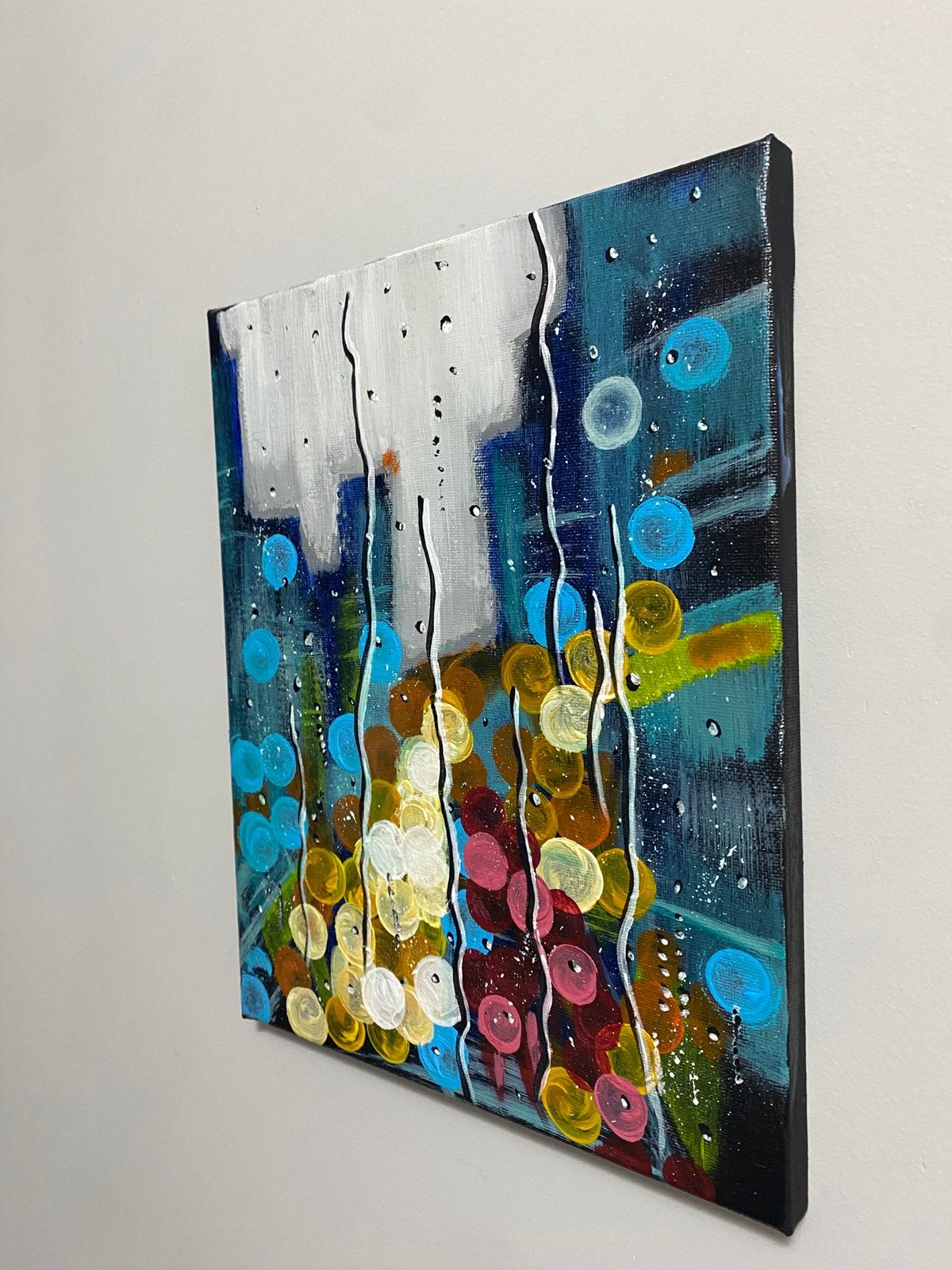 Handgemaakt abstract schilderij, Ophalen