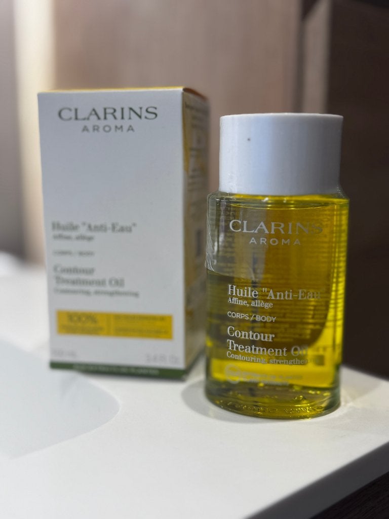 Clarins Aroma Huile Anti-Eau Contour Treatment Oil 100ml, Ophalen of Verzenden, Nieuw, Gehele gezicht, Verzorging