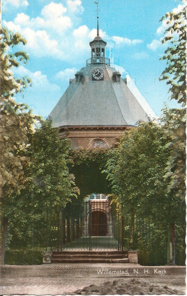 Willemstad, N.H. Kerk - Oude Ansichtkaart, Ophalen of Verzenden, 1960 tot 1980, Ongelopen, Noord-Brabant