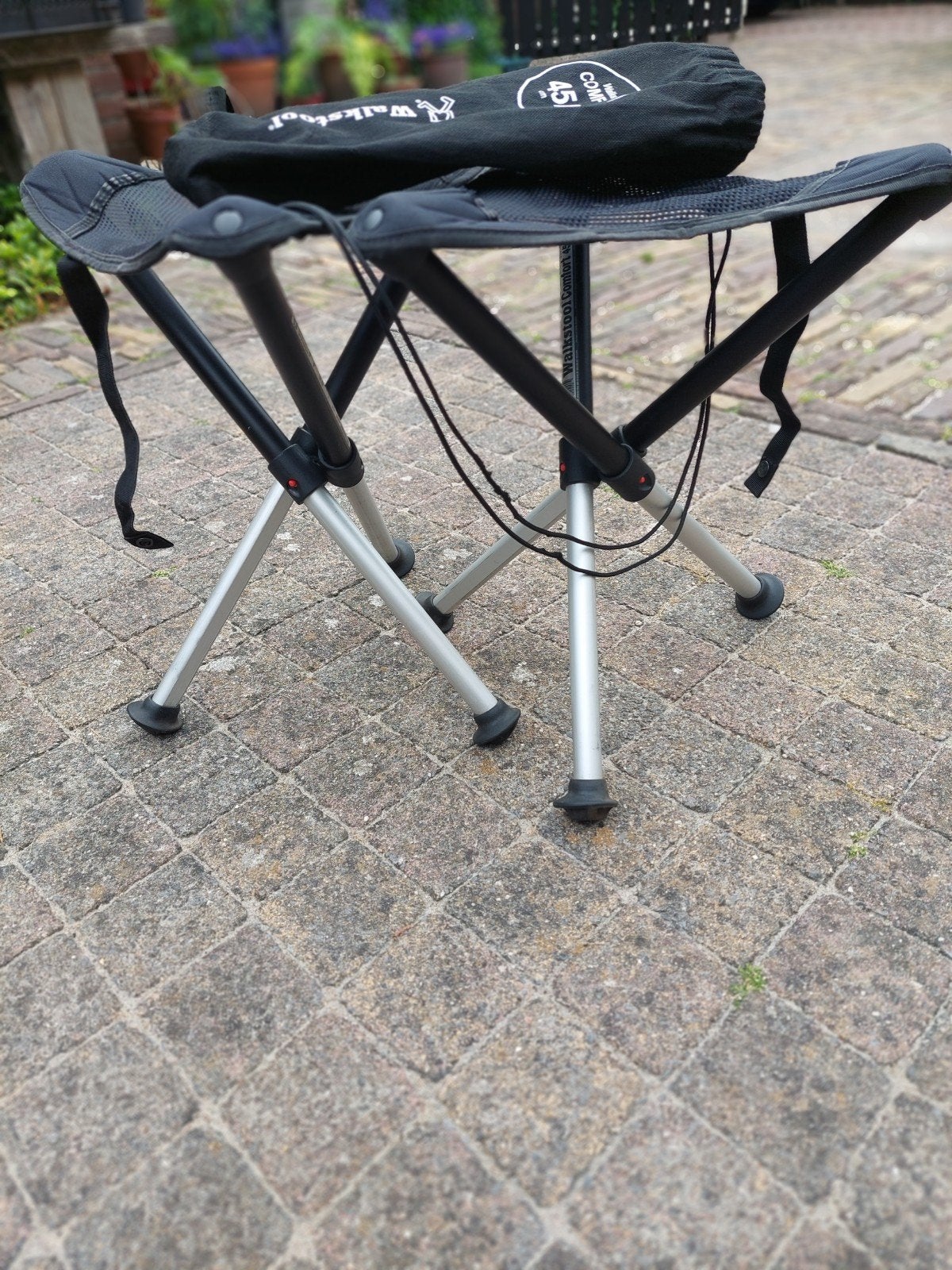 Walkstool 3 poots krukje, Ophalen, Campingstoel