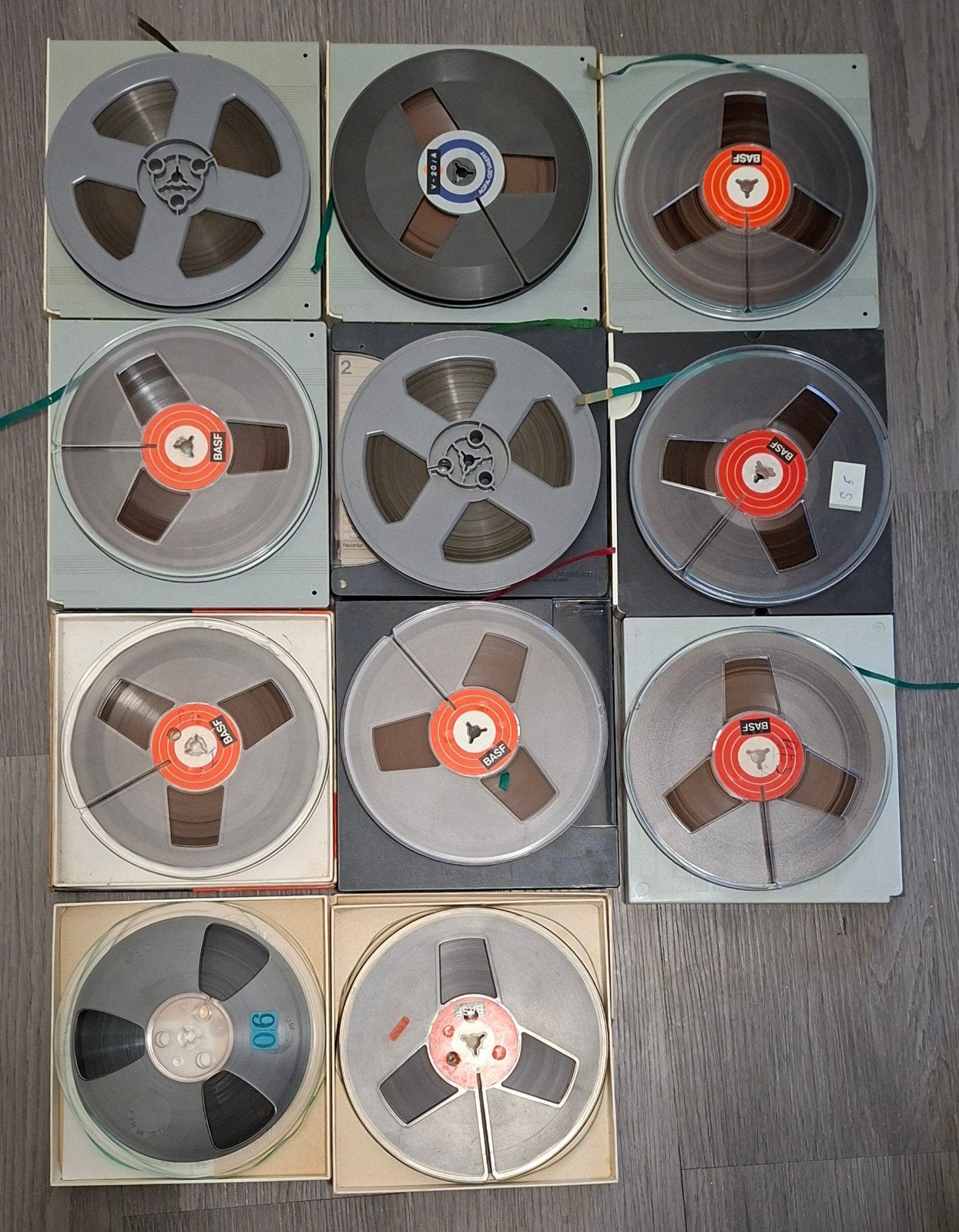 11 bandrecorder banden diameter 18 cm, Ophalen of Verzenden, Onderdeel, Met banden