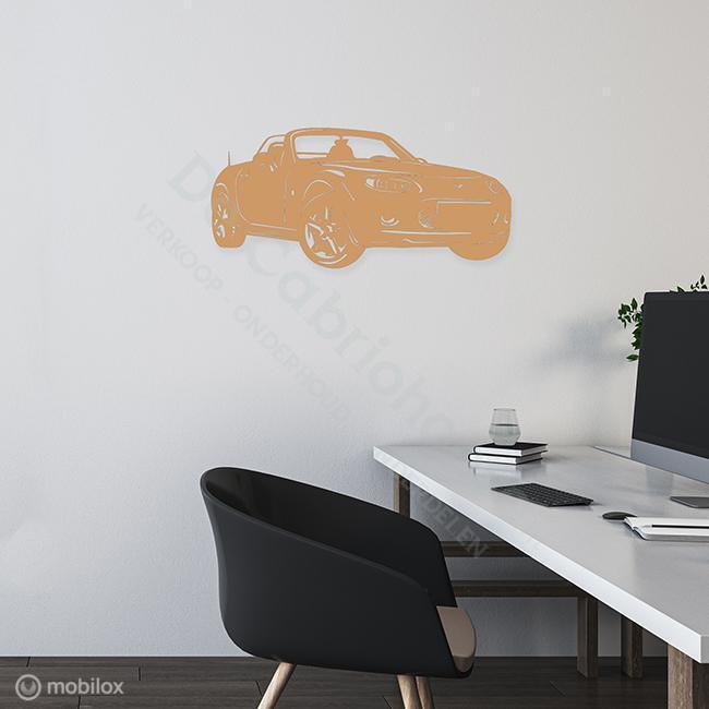 MX5 Wanddecoratie NC (70*31cm) Hout, De Cabriohoeve VOF, Nieuw, Info@cabriohoeve.nl, Julianalaan 9, 9462PG Gasselte, Nederland