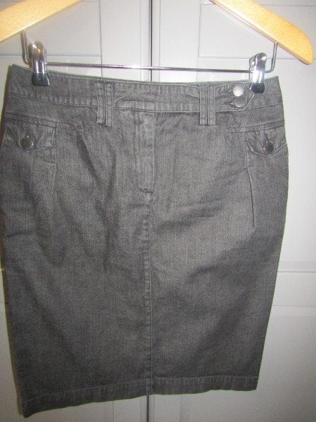 G441 Blanche Sports mt 34-36 rok zwart denim spijkerrok, Verzenden, Zwart, Zo goed als nieuw, Knielengte