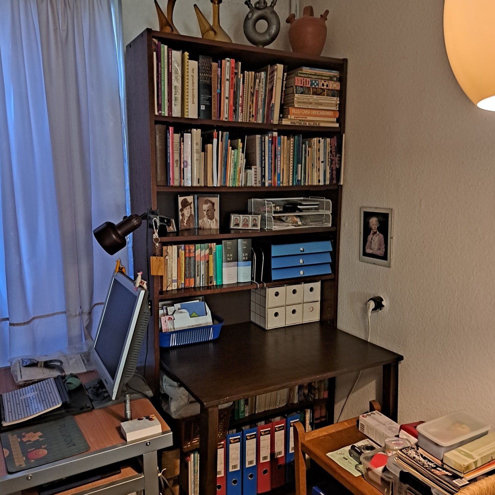 Billy boekenkast, notenkleur, Ophalen, Opbergruimte, Gebruikt, Hout