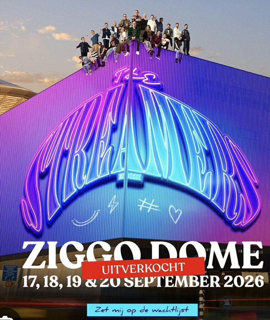 4 zitplaatsen tickets the streamers zaterdag 19 sep 20.00, Drie personen of meer